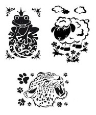 1 Laser Schablone Tiere