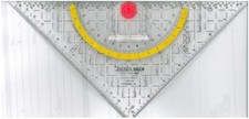 Geodreieck Circlet 22 cm KUM 493C mit Zirkelfunktion - wenig gebraucht mit Hülle