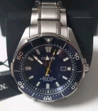 Citizen Eco Drive Promaster Stahl Silber Solar Taucher Herren Uhr