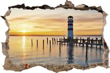 Wandtattoo Leuchtturm am Meer