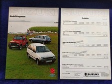 Suzuki SJ413 de Luxe Cabrio SJ 410 de Luxe Cabrio Swift GTi Alto Prospekt 1987