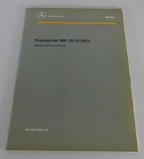 Werkstatthandbuch Mercedes Benz Transporter MB 100D 100 D NEU von 09/1991