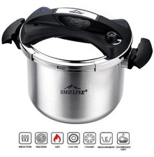 Schnellkochtopf 6-10L Induktion Edelstahl Dampfkochtop Topf Kochtopf Multikocher