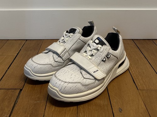 Prada white cracked leather - prada,