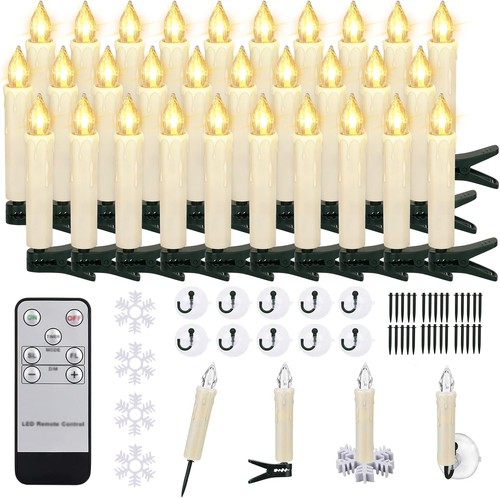Led weihnachtskerzen kabellose - weihnachtskerzen,