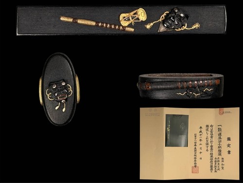 Kaga japanese kozuka fuchi - kaga,