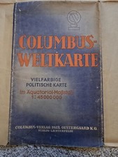 Alte Columbus Weltkarte