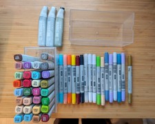 30x Copic Marker, 17x Copic Chiao und  3 xVarious ink Nachfüllpack