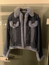 Jeansjacke mit pelz - jeansjacke,