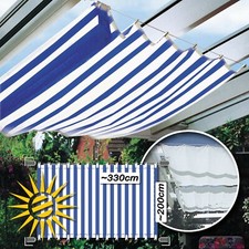 Seilspannmarkise hell blau