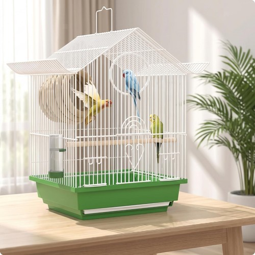Vogelkäfig mit futternäpfen - mit,