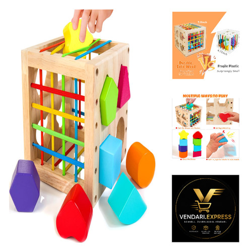 Montessori sortierspiel holz - montessori, 8