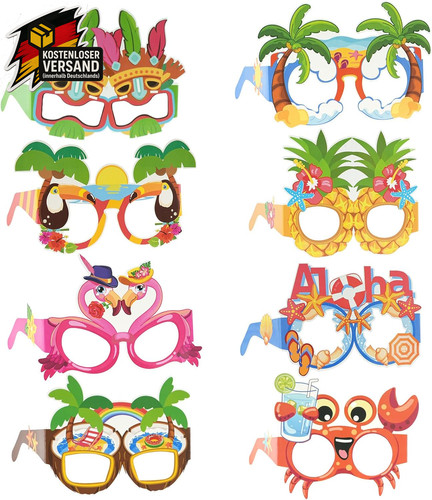Party brillen set lustige - set,