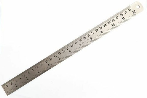 Stahllineal 12 zoll - /,