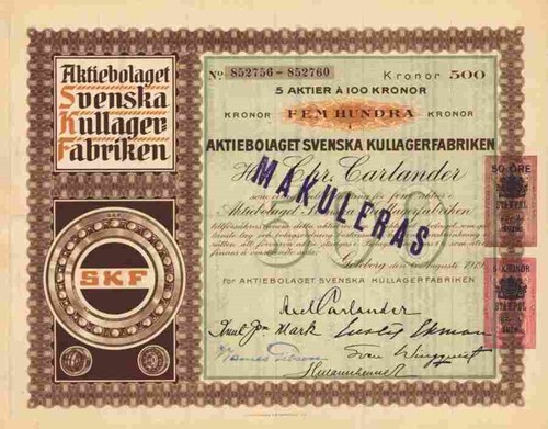 Skf svenska kullager - skf, göteborg