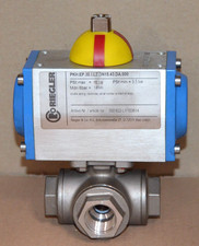 RIEGLER PKH.EP.E3.I.L2.DN15.43.DA.000 Stellantrieb Kugelhahn Edelstahl 2 Wege