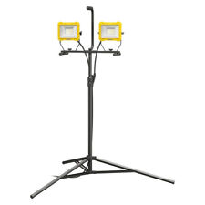 LED Doppel Baustrahler »PASB A1« 100W IP54 + Stativ + Steckdose + abnehmbar