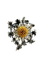 Anhänger Brosche Silberdistel
