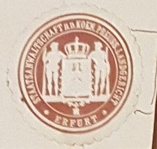 SIEGELMARKE: Staatsanwaltschaft b.d. Koen. Preuss. Landgericht, Erfurt