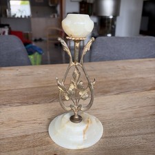 Kerzenständer,Messing,Marmor