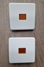 2 x Jung CD590KOWW Kontroll-Wippe Alpinweiß für Taster und Schalter Serie CD500