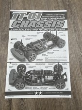 TT-01 Chassis Bedienungsanleitung Racing Car Shaft Driven 4WD RCC TT-01 Chassis