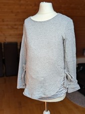 Umstandsmode Pullover Für Schwangere 2-in-1 Grau Gr. XS