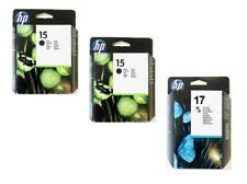 3 x Original HP Tinte Deskjet 816c 825c 840c / Nr. 15 + 17 C6615DE C6625AE