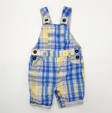 George Jungen Stoff Latzhose Kariert in Gr. 68/74 (6-9 Monate) 100% Baumwolle
