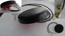 Dach Antenne rund GPS Navi + LTE Internet 2100Mhz 2600Mhz Auto LKW SMA 3m Kabel