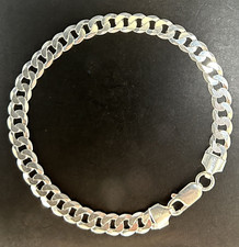 Herren Armband 925er Sterling Silber massiv Panzerkette 6mm Männer Kette Schmuck