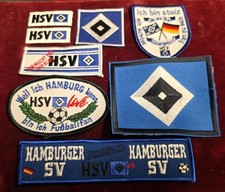 Aufnäher Konvolut 8 Stück Bundesliga Hamburger Sport Verein HSV  [250] 