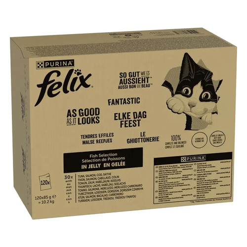 Purina felix fisch - fisch, 120x85g