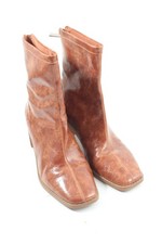 ASOS DESIGN Reißverschluss-Stiefeletten Damen Stiefeletten Gr. DE 36 braun