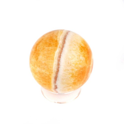 Orangencalcit kugel mm - Ø,