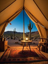 Zelt in der Wüste Posterdruck