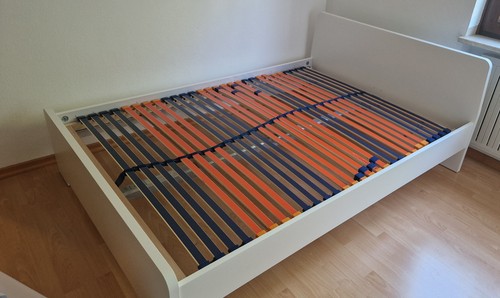 Bettgestell askvoll weiß - bettgestell,