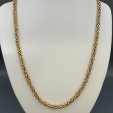 WUNDERSCHÖNE  MASSIVE KÖNIGSKETTE  AUS 585er GELBGOLD 90cm WERT € 14700,-NEU !