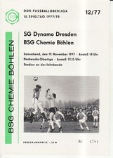Ol 77/78 Bsg Chemie Böhlen -