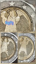 2€ Fehlprägung ADLER – Flügel dick, Gaumen Botox, Sterne beschädigt