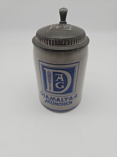 Aler bierkrug mit zinndeckel - aler,