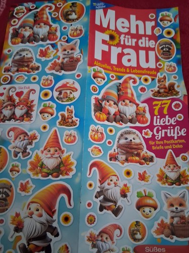 Stickerbogen aus zeitschriften - stickerbogen,