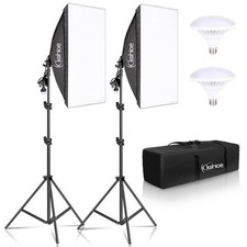 2x Pro Fotostudio Softbox Set Studioleuchte Studioset Studiolampe Photostativ DE