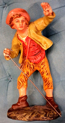 Antike krippenfigur hirte - krippenfigur,