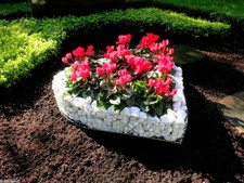 ROSTFREI HERZ GITTER SCHALE QUADRAT GRABHERZ GRABSCHALE GRABSCHMUCK BLUME NEU