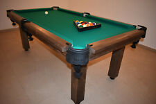 Poolbillard POOL Billard Tisch Billardtisch PAGE-2  7Ft massivholz Schiefer 19mm