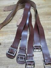 LW 2-Dorn Koppel Lederkoppel Ex NVA Leather Belt WH Luftwaffe Airforce WWII WW2