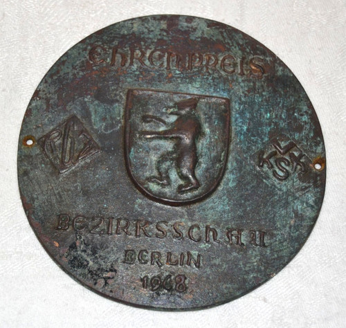 Schwere plakette ehrenpreis - plakette,