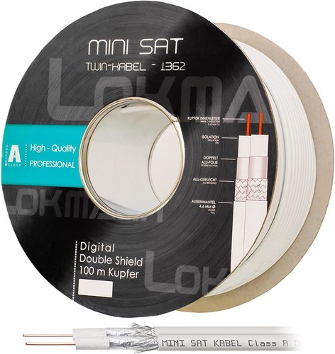 100m sat koaxial kabel twin - 100m,