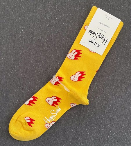 Happy socks flaming bunny - socks,